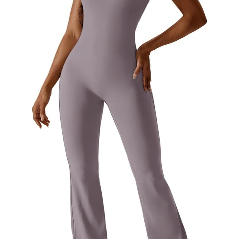 Women's Lavender Jumpsuit - Picture 5 of 7
